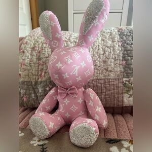 Louis Vuitton Crystal and Pink Bunny